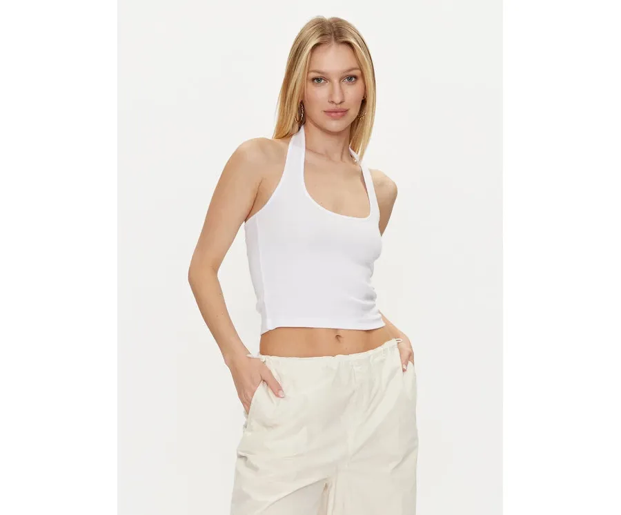 obrazek 1 Noisy May Top Maya 27029026 Biały Slim Fit