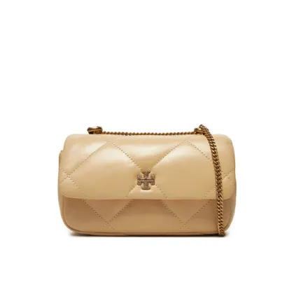 Zdjęcie Tory Burch Torebka Kira Diamond Quilt Pave Mini Flap Bag 161913 Beżowy