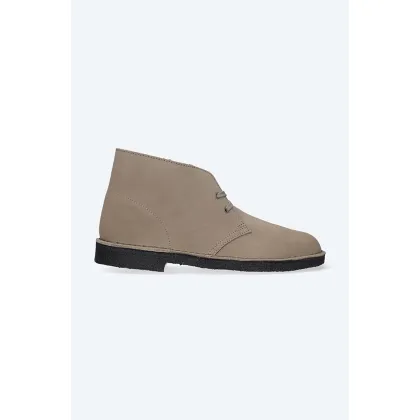 Zdjęcie Clarks Originals półbuty zamszowe Desert Boot męskie kolor szary 26161792