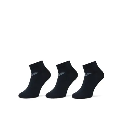 Zdjęcie Emporio Armani Zestaw 3 par niskich skarpet męskich EM000550 AF12271 MB153 Granatowy