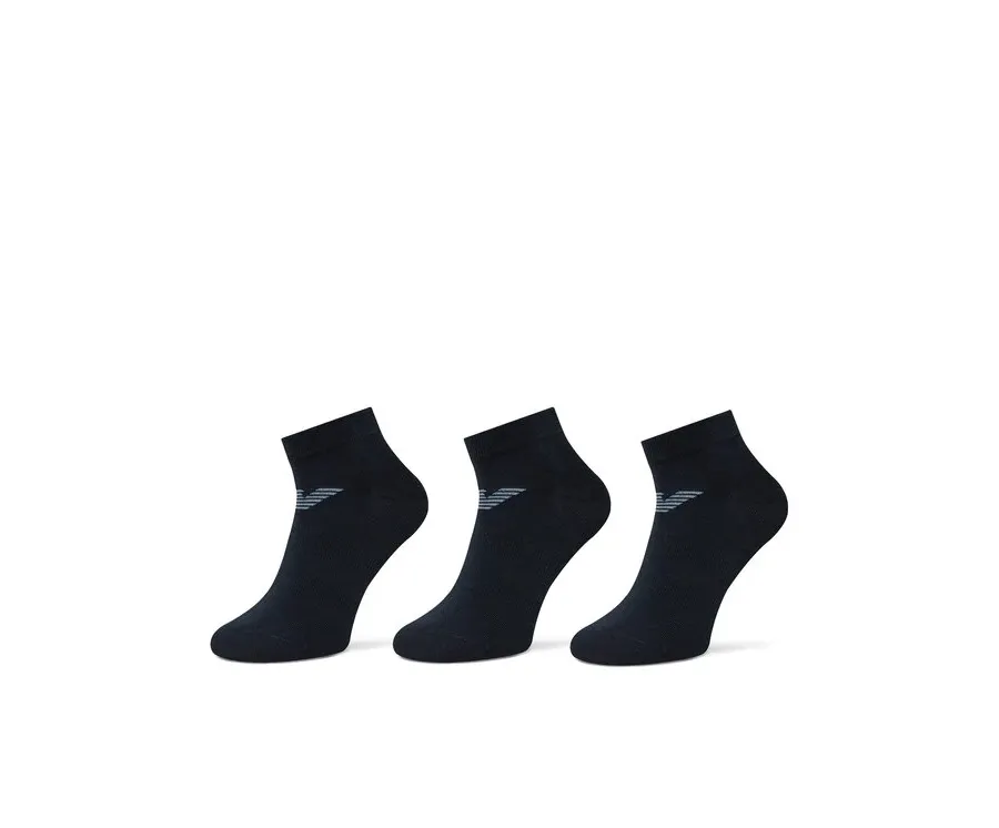 obrazek 1 Emporio Armani Zestaw 3 par niskich skarpet męskich EM000550 AF12271 MB153 Granatowy