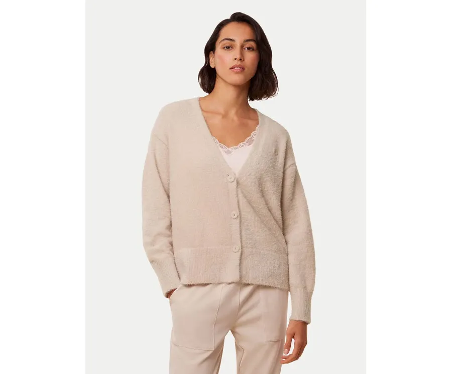 obrazek 1 Triumph Kardigan Smart Thermal 10221469 Beżowy Regular Fit