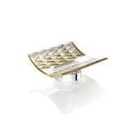 Picture Soap dish made of hand-cut Italian crystal for a luxurious bathroom - Il Paralume Marina