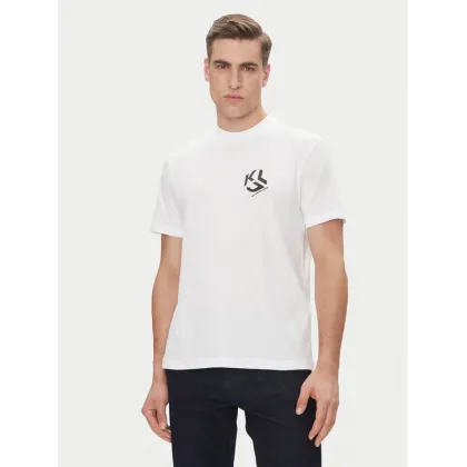 Zdjęcie KARL LAGERFELD T-Shirt A2M17072 Biały Regular Fit