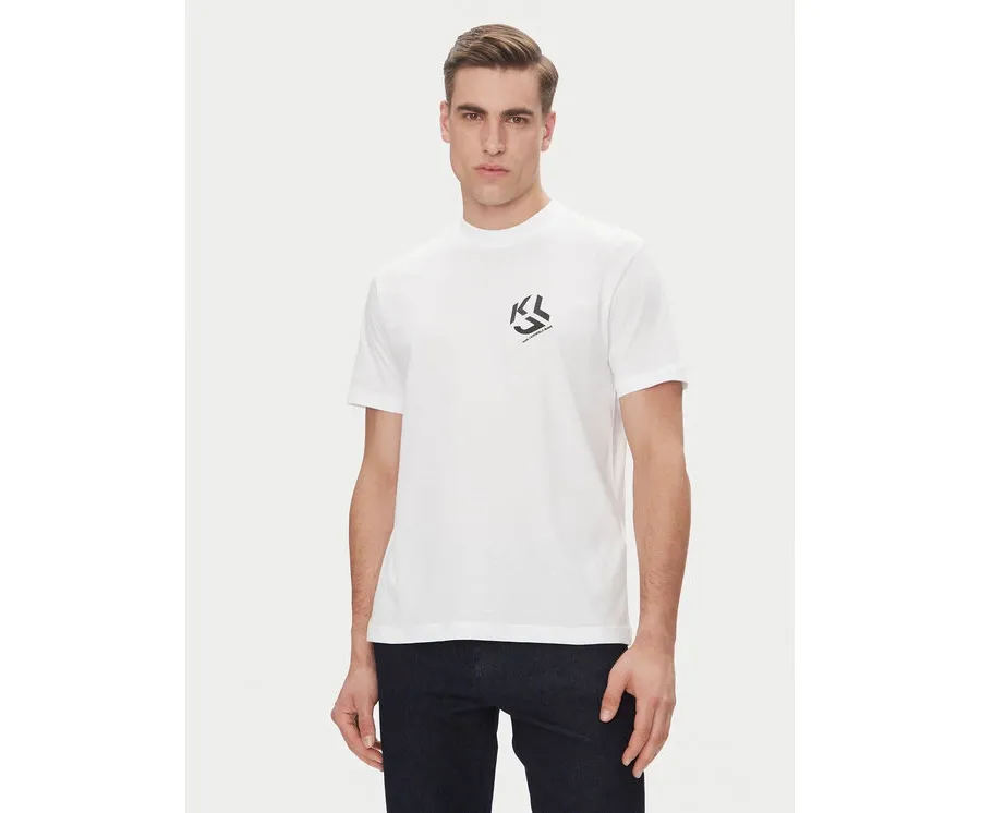 obrazek 1 KARL LAGERFELD T-Shirt A2M17072 Biały Regular Fit
