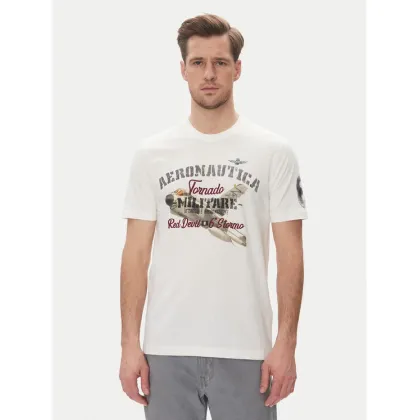 Zdjęcie Aeronautica Militare T-Shirt 251TS2406J641 Biały Regular Fit