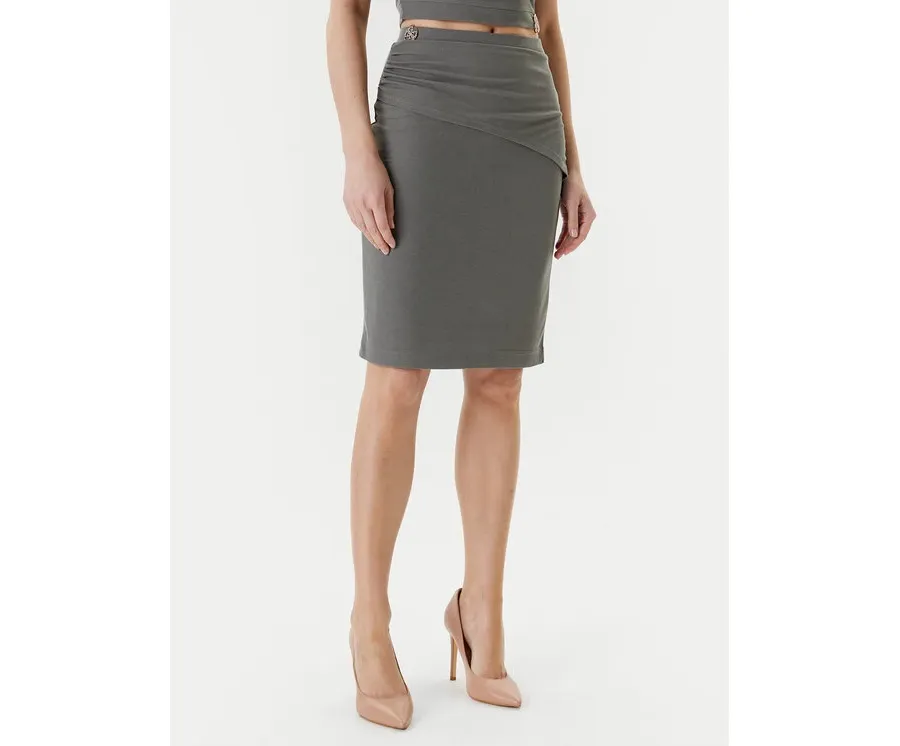 obrazek 1 Guess Spódnica mini W5YD64 KAQL2 Zielony Regular Fit
