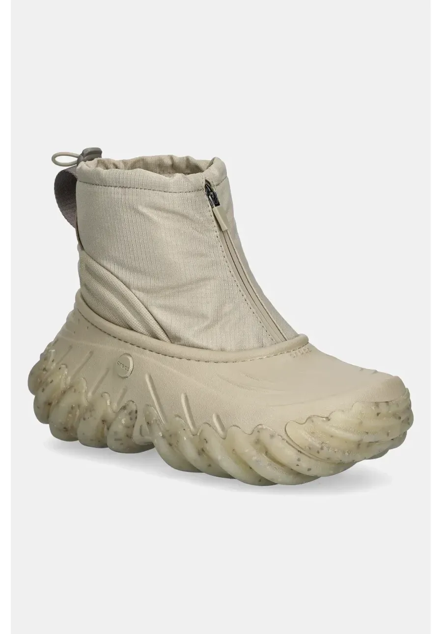 obrazek 1 Crocs botki ECHO BOOT Z SHIELD damskie kolor beżowy na platformie 210315