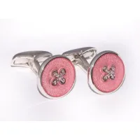 Zdjęcie Spinki do mankietów Button Pink