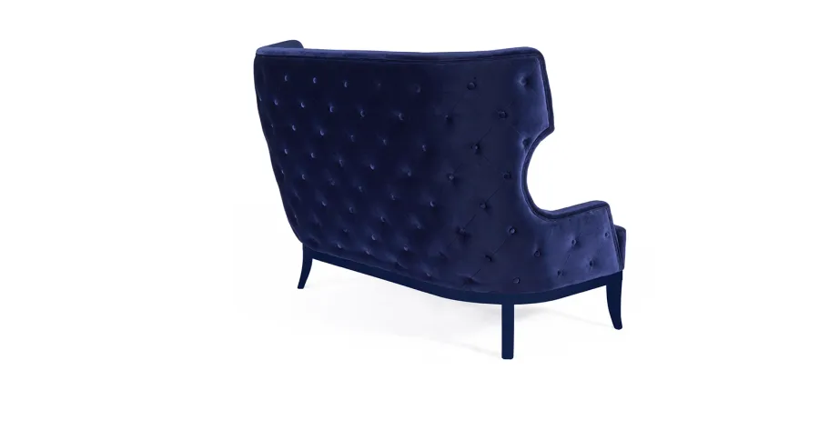 obrazek 3 Pikowana sofa o oryginalnym kształcie 150 x 92 cm - Munna