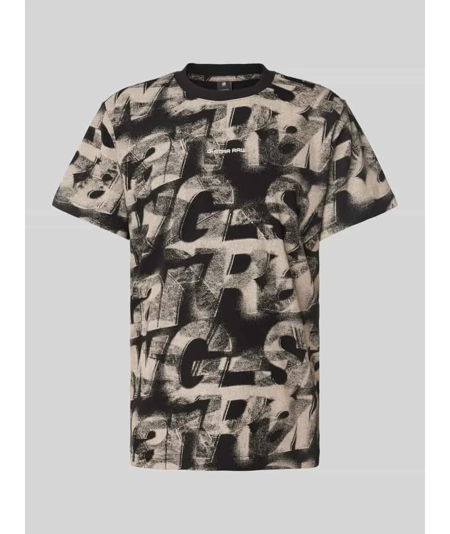 obrazek 1 T-shirt o luźnym kroju z nadrukiem z logo