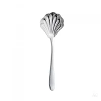 Picture Exclusive silver sugar spoon in the shape of a shell - Zaramella Argenti