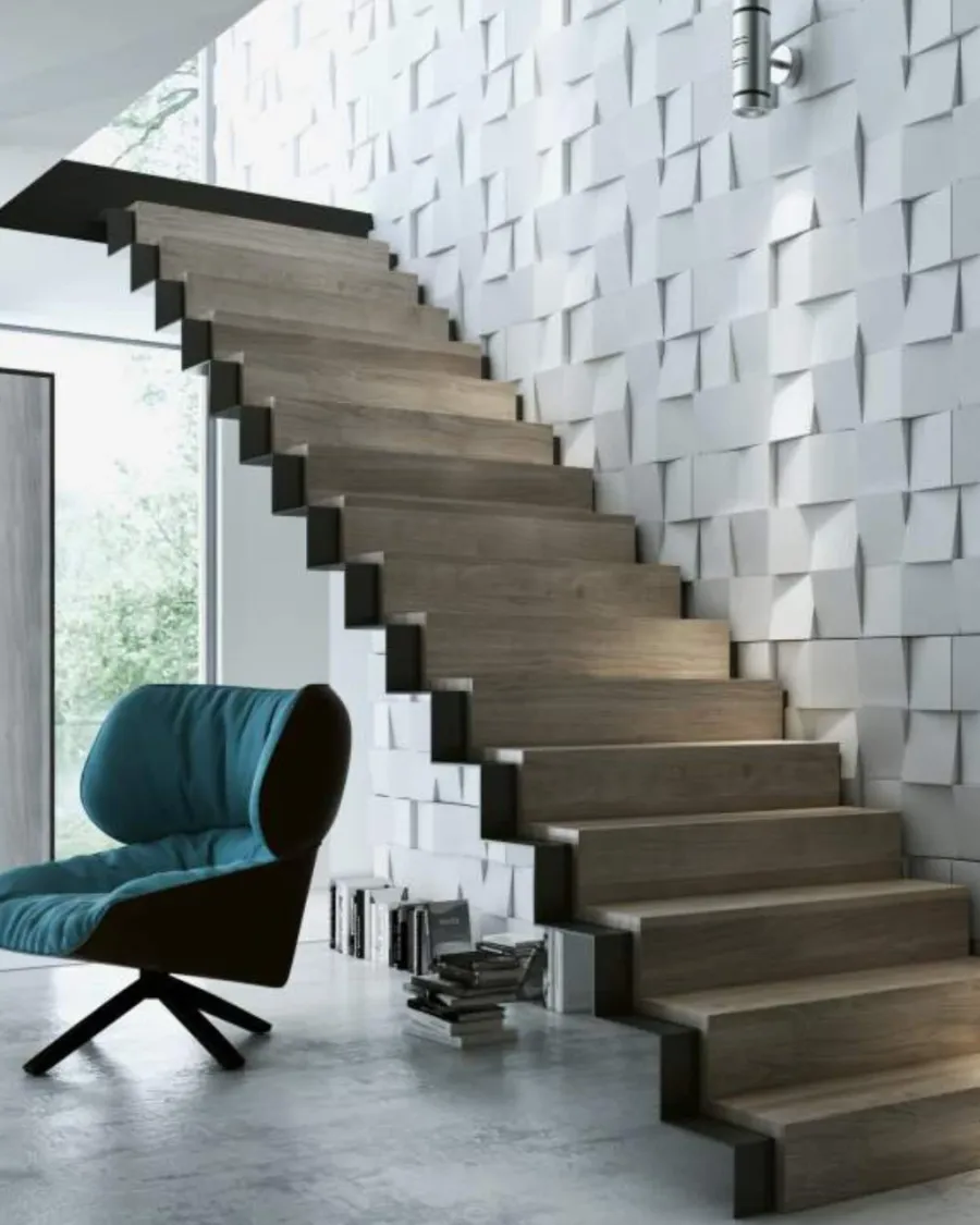 obrazek 1 60x60 cm VT - PB16 (B0 biały złamany) COCO 2 - panel dekor 3D beton architektoniczny