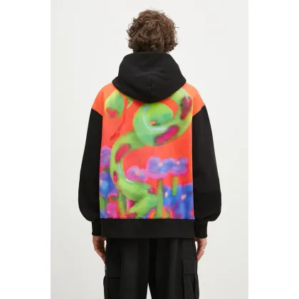Zdjęcie PLEASURES bluza Wet Snake Hoodie męska kolor czarny z kapturem wzorzysta P24F032