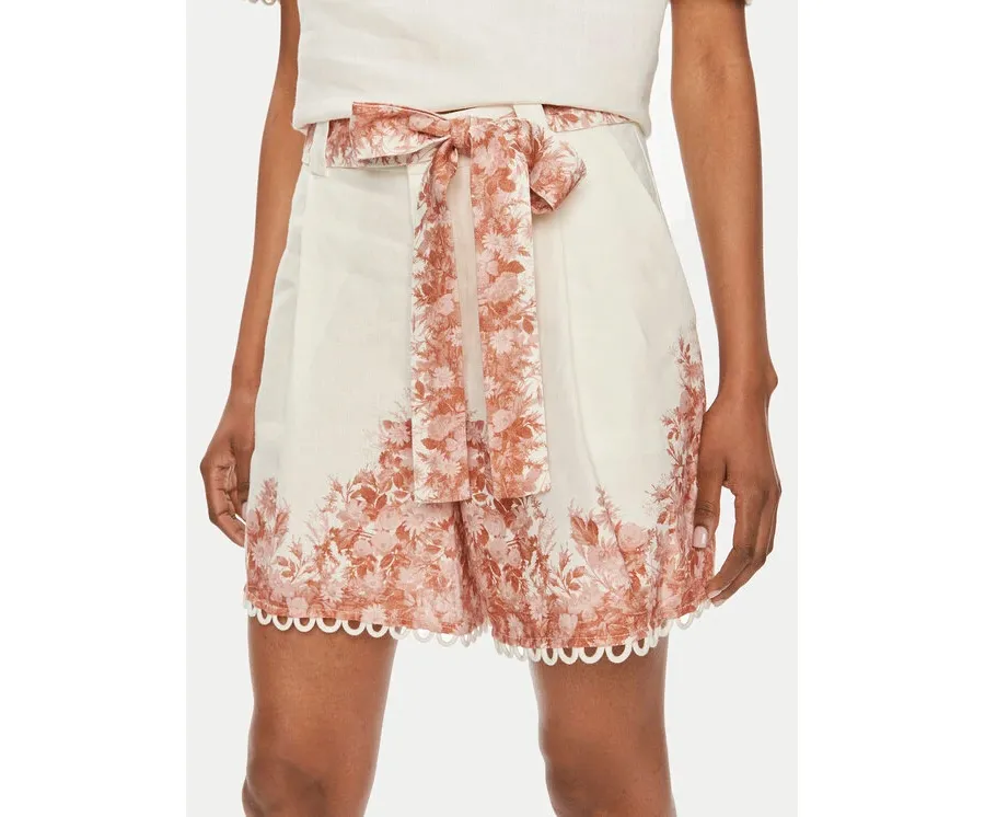 obrazek 1 TWINSET Szorty materiałowe 241TT2403 Écru Loose Fit