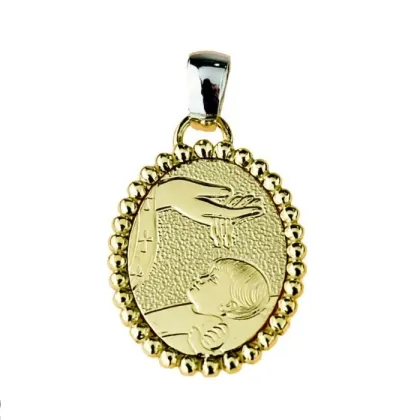 Zdjęcie Genialny włoski medalik chrztu 18x15mm