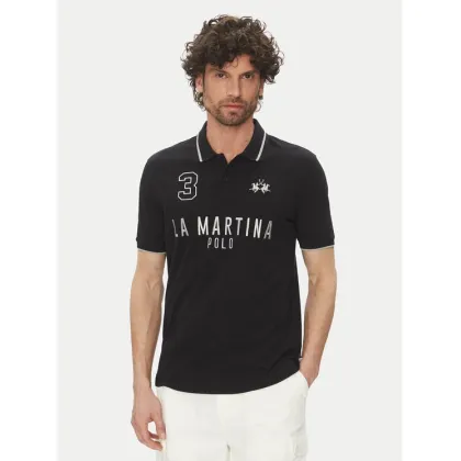 Zdjęcie La Martina Polo Yeshayahu MAP320 PK001 Czarny Regular Fit