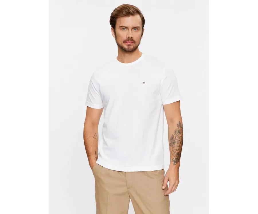 obrazek 1 Gant T-Shirt Shield 2003184 Biały Regular Fit