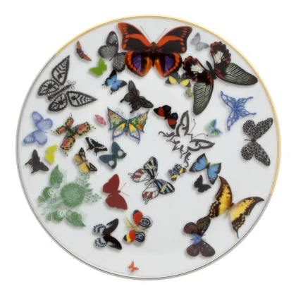 Zdjęcie Porcelanowy talerz deserowy z kolekcji Butterfly Parade zaprojektowanej przez Christiana Lacroix - Vista Alegre
