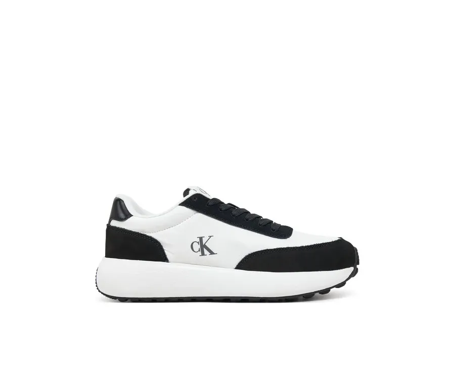 obrazek 1 Calvin Klein Jeans Sneakersy Athleisure Runner Laceup Mix Wn YW0YW01774 Biały