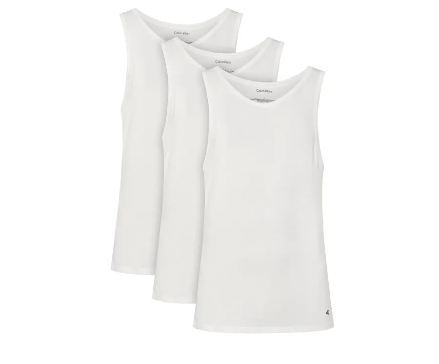 obrazek 1 Calvin Klein Underwear Komplet 3 tank topów Tank 3Pk LV00NB4184 Biały Slim Fit