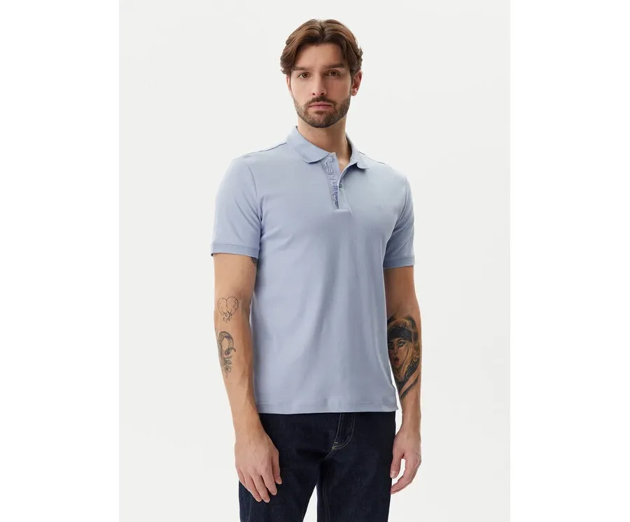 obrazek 1 Calvin Klein Polo K10K114135 Błękitny Regular Fit