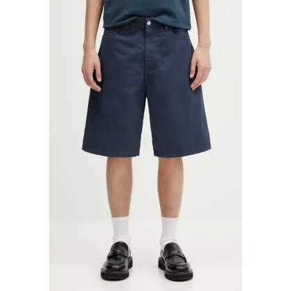 Zdjęcie Carhartt WIP szorty bawełniane Landon Short męskie kolor niebieski I034808.2OTGD
