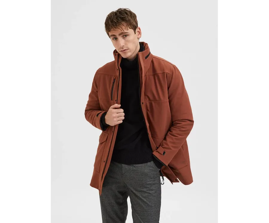 obrazek 1 Selected Homme Kurtka przejściowa Cam Teh 16086145 Brązowy Regular Fit