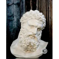 Zdjęcie Stylowe popiersie gipsowe Głowa Herkulesa Farnese