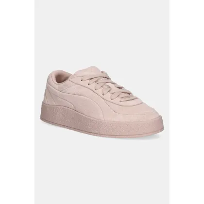 Zdjęcie Puma sneakersy zamszowe CA Luxe Elevated damskie kolor pomarańczowy 401356