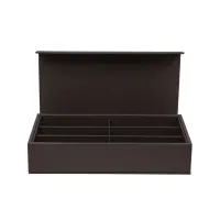 Picture Elegant leather glasses box