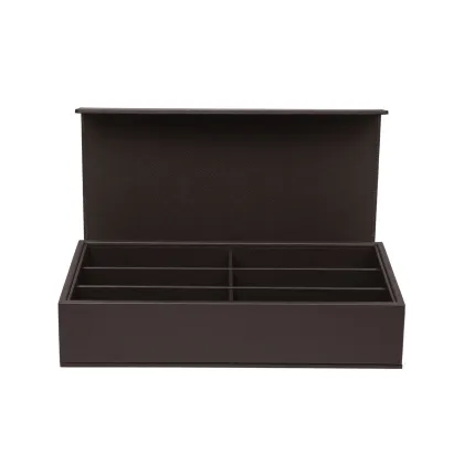 Picture Elegant leather glasses box
