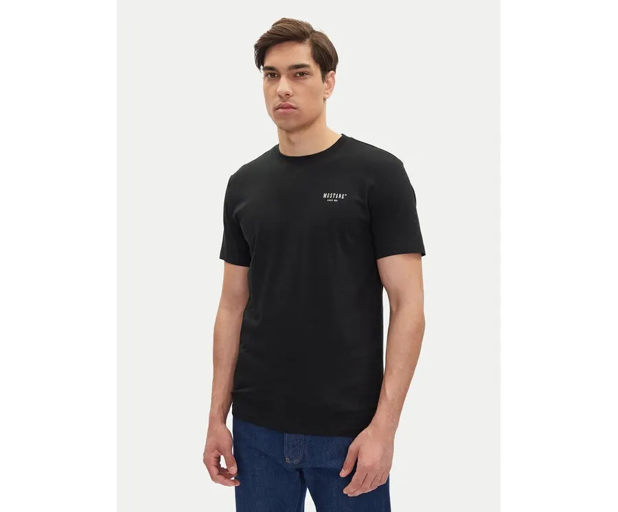 obrazek 1 Mustang T-Shirt Austin 1016273 Czarny Regular Fit