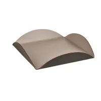Picture Stylish table mat 30x30xH2.5 cm made of cappuccino-colored leather