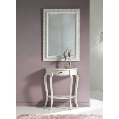 Picture Italian rectangular lacquered mirror with cut - Zanini