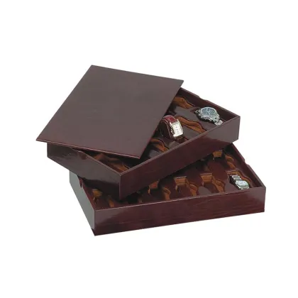 Zdjęcie Nietuzinkowe pudełko na 24 zegarki - dwuwarstwowe