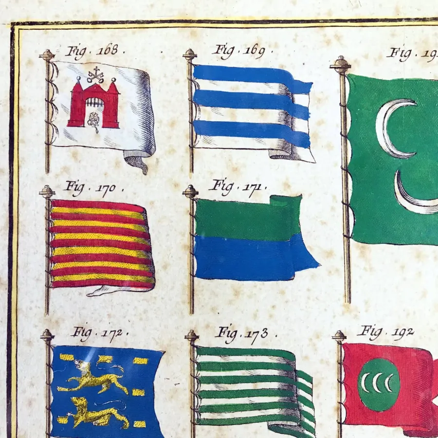 obrazek 7 Flagi morskie z encyklopedii Diderota i D’Alemberta, około 1770 r