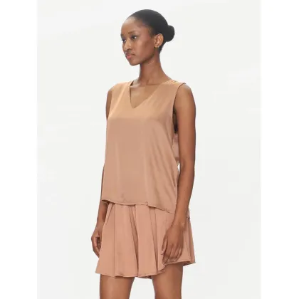 Zdjęcie ViCOLO Bluzka TD0765 Brązowy Regular Fit