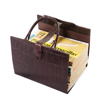 Zdjęcie Oryginalny gazetownik z uchwytem - skóra naturalna