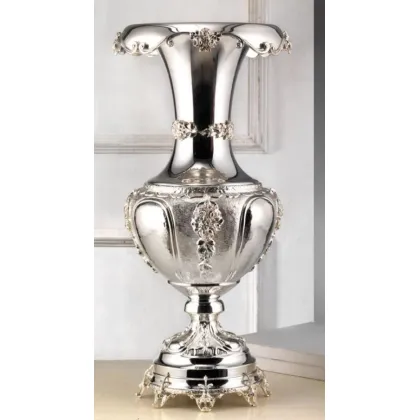 Picture Beautiful silver Italian decorative vase