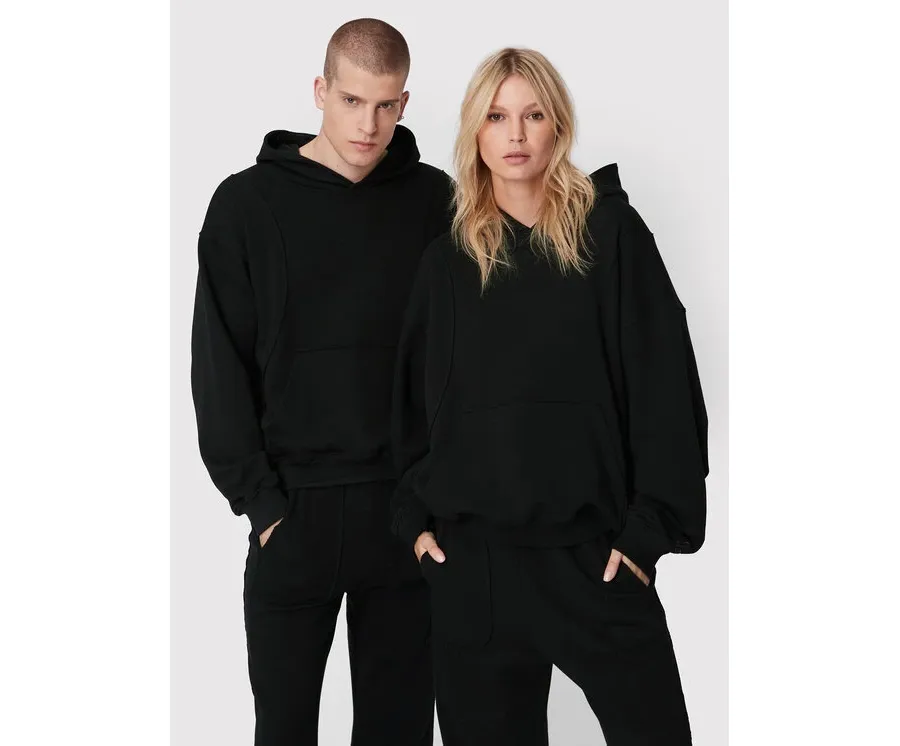 obrazek 1 2005 Bluza Unisex 2005 X Leeves „Panel” Czarny Relaxed Fit