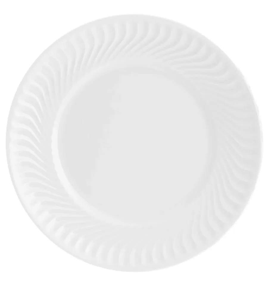 obrazek 1 Porcelanowy talerz obiadowy Sagres z motywem tworzącym miękką falę - Vista Alegre