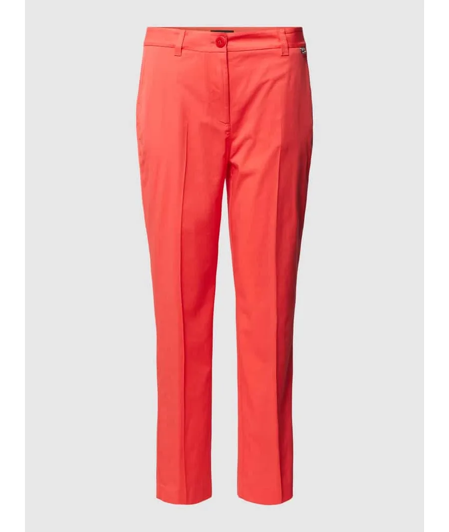 obrazek 1 Spodnie materiałowe o kroju slim fit z zapięciem na guzik model ‘Franca’