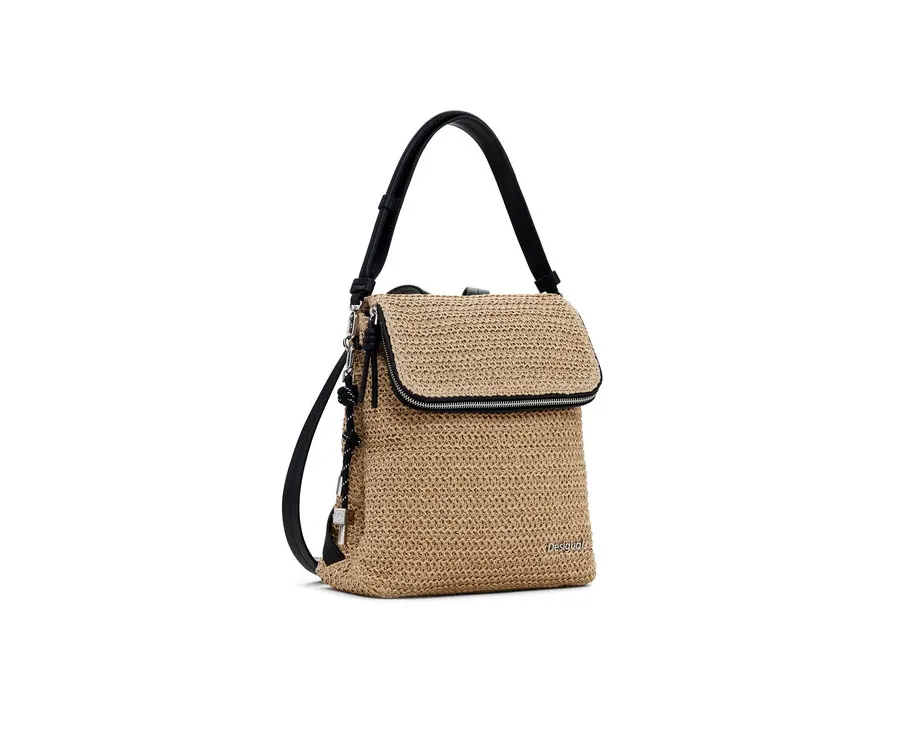 obrazek 1 Desigual Plecak Raffia Hamption 25SAKO04 Beżowy
