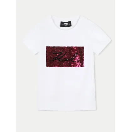Zdjęcie Karl Lagerfeld Kids T-Shirt Z30210 D Biały Regular Fit