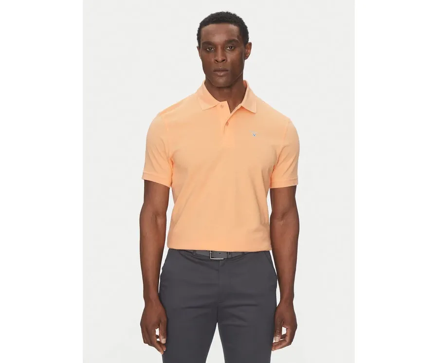 obrazek 1 Barbour Polo Original Sports MML0358CO12 Pomarańczowy Tailored Fit