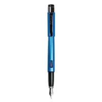 Picture Blue fountain pen - plastic housing, metal clip