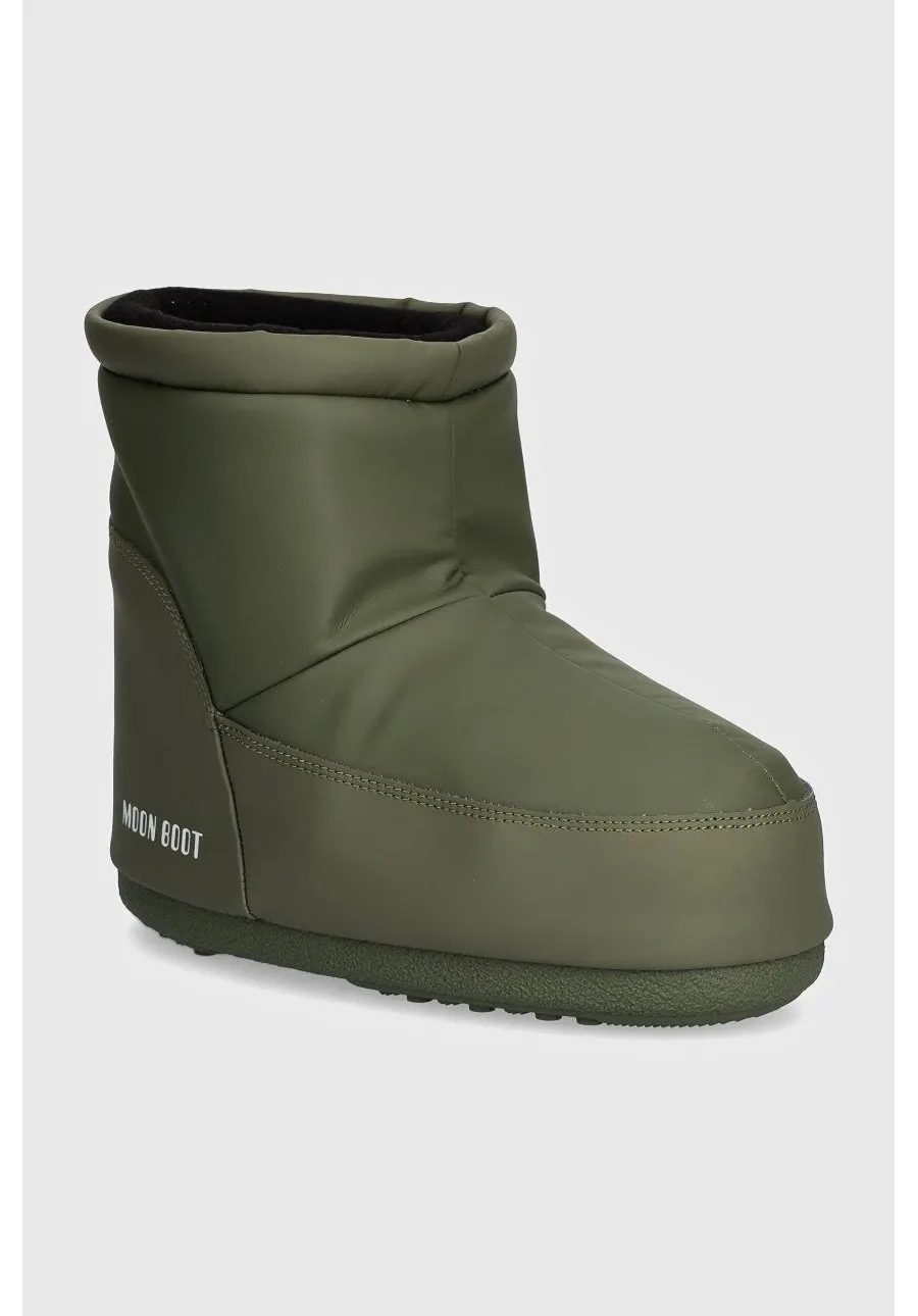 obrazek 1 Moon Boot śniegowce MB ICON LOW NOLACE RUBBER kolor zielony 80D1409410 M006