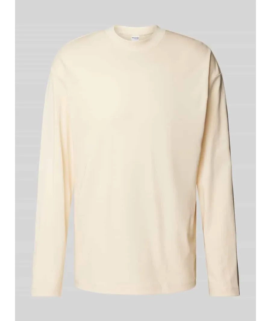 obrazek 1 Bluzka z długim rękawem o kroju relaxed fit ze stójką model ‘DANI’