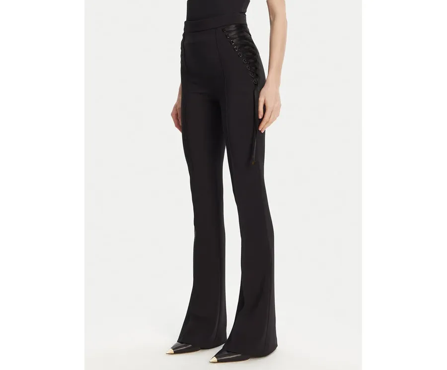 obrazek 1 Elisabetta Franchi Spodnie materiałowe PA-083-51E2 Czarny Regular Fit